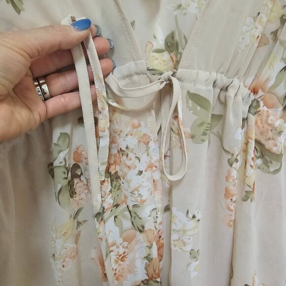 Belle Poque NWT Sm Swimsuit cover w Mini PomPom sleeve n bottom. Boho. Romantic - Picture 13 of 14